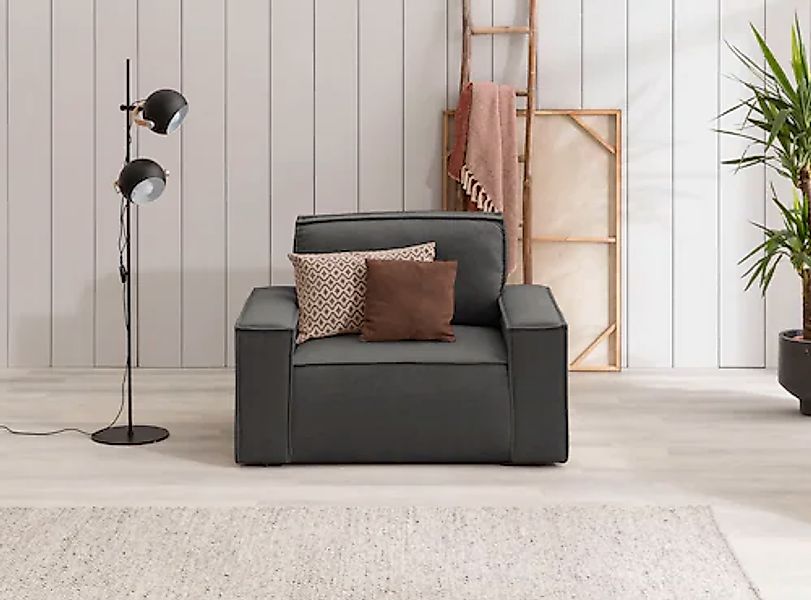 Home affaire Sessel »SHERWOOD, Love-Seat in 3 Stoffarten verfügbar« passend günstig online kaufen