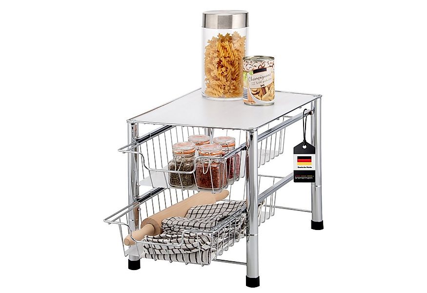 bremermann Küchenregal Schubladenregal 2 Auszüge, Küchenregal mit Auszug, E günstig online kaufen