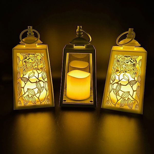 Online-Fuchs LED Laterne 3er Set Deko günstig online kaufen