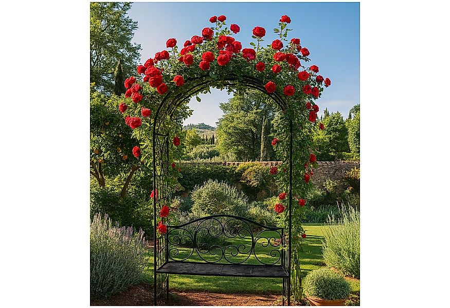 HTI-Living Gartenbank Gartenbank mit Rosenbogen (Stück, 1-St., 1 Rosenbogen günstig online kaufen