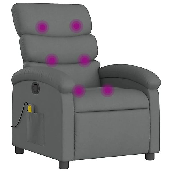 vidaXL Massage-Relaxsessel Stoff Dunkelgrau 3205365 günstig online kaufen
