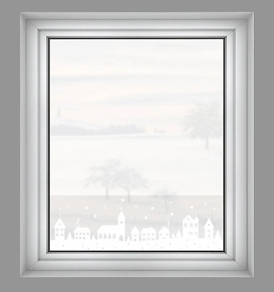 GARDINIA Fensterfolie »Statische Deko-Folie X-Mas Stadt halbtransparent 20 günstig online kaufen