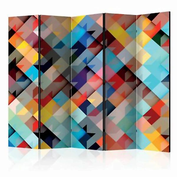 artgeist Paravent Colour Patchwork II [Room Dividers] mehrfarbig Gr. 225 x günstig online kaufen