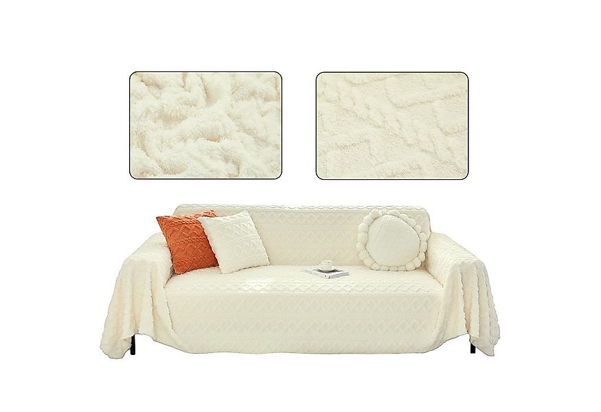 Rosnek Sofaschoner Plüsch Sofa Überzug Sofabezug Sofadecke Schonbezug 1 2 3 günstig online kaufen