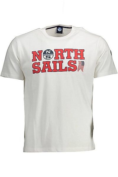 North Sails T-Shirt Herren Kurzarm-T-Shirt Weiß mit Rundhals & günstig online kaufen