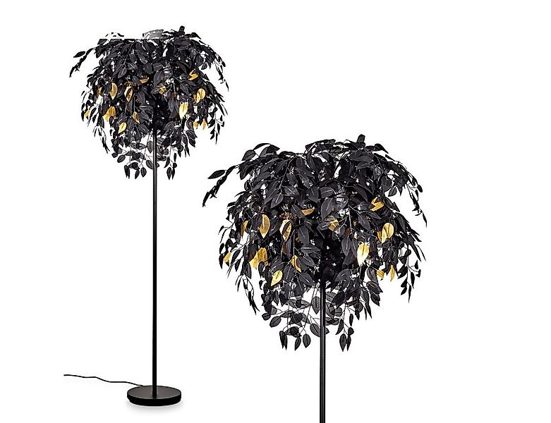 hofstein Stehlampe »Orticelli« Stehlampe aus Metall/Kunststoff in Schwarz/G günstig online kaufen