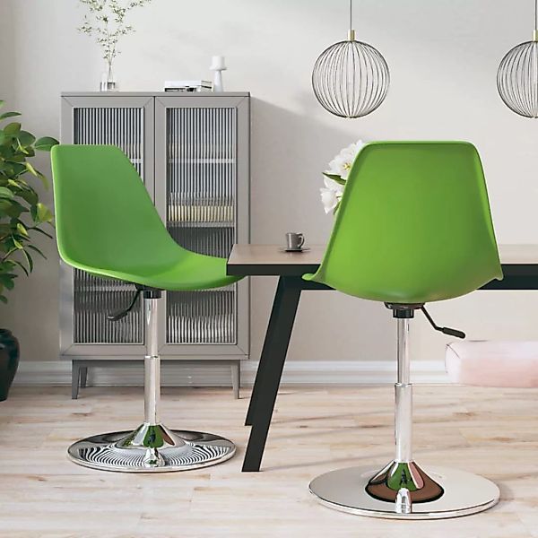 Vidaxl Esszimmerstühle 2 Stk. Drehbar Grün Pp günstig online kaufen