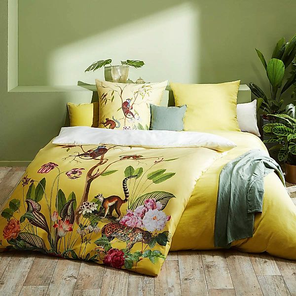 Fleuresse Mako-Satin Bettwäsche Bed Art S Dschungel sweet mango günstig online kaufen