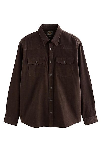 Next Langarmhemd Langärmeliges Cordhemd im Western-Stil (1-tlg) günstig online kaufen