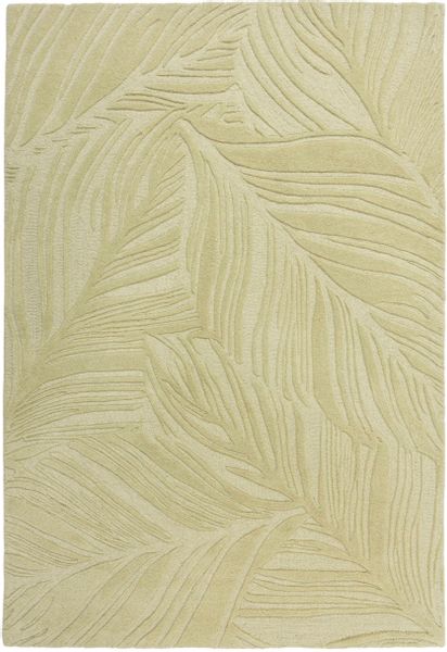 FLAIR RUGS Wollteppich "LINO LEAF" rechteckig 10 mm Höhe Hoch-Tief Effekt günstig online kaufen