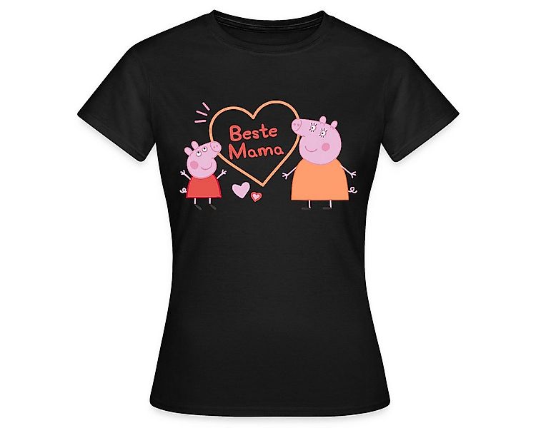 Spreadshirt T-Shirt Peppa Pig Design Beste Mama Frauen T-Shirt (1-tlg) günstig online kaufen