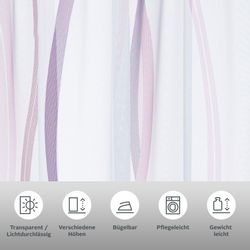 my home Gardine "DIMONA" Schlaufen 2 Stk. tlg. 2-er Set, Voile, Polyester, günstig online kaufen