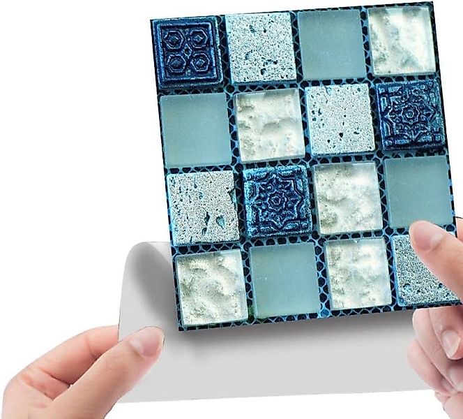 Coonoor Fliesenaufkleber Fliesen Mosaik Wandfliese 20 Stück 10x10cm, Selbst günstig online kaufen