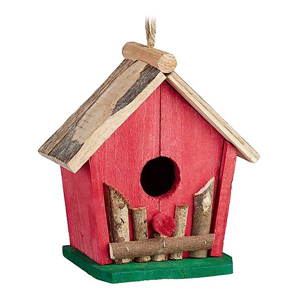 relaxdays Vogelhaus Mini Vogelhaus bunt günstig online kaufen