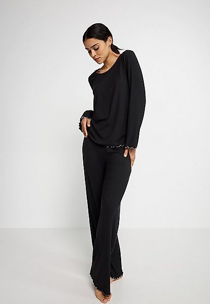 LSCN by LASCANA Pyjama (Set, 2 tlg) mit süßen Kräuselsäumen günstig online kaufen