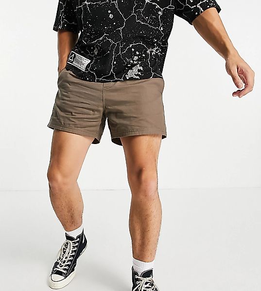 COLLUSION – Shorts aus Twill in Braun günstig online kaufen
