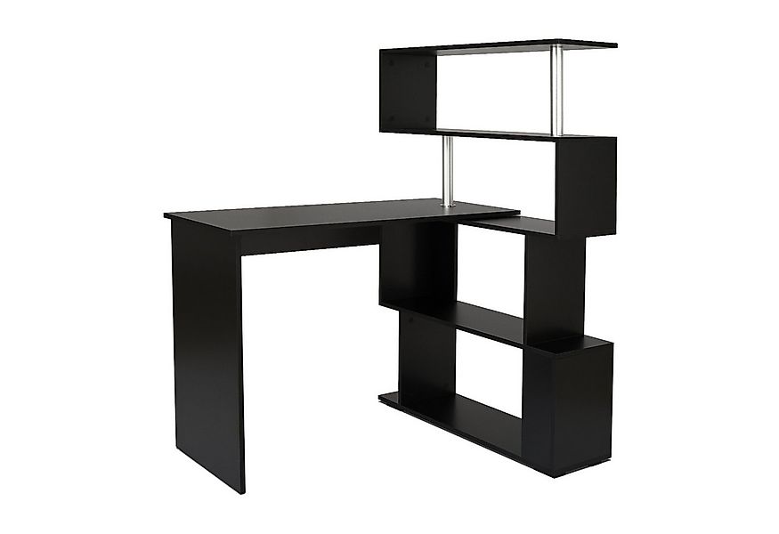 Mondeer Eckschreibtisch Schreibtisch, mit 360 Grad Drehbarem Bücherregal 15 günstig online kaufen