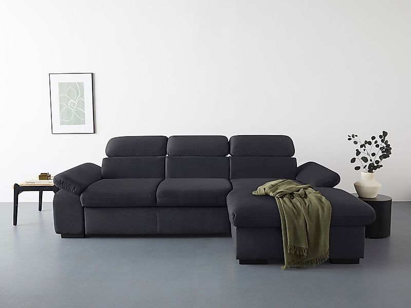 COTTA Ecksofa "Lola L-Form mit Kopfteilfunktion & Hocker", (Set, mit Hocker günstig online kaufen