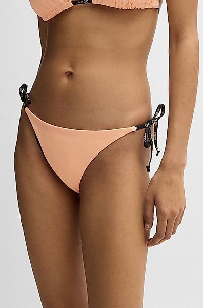 HUGO Bikini-Hose PURE_SIDE TIE mit kontrastfarbenen Einsätzen günstig online kaufen