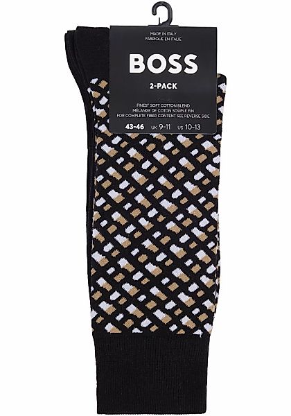 BOSS Socken "2P RS Monogram CC", (Packung, 2 Paar), mit Logo günstig online kaufen