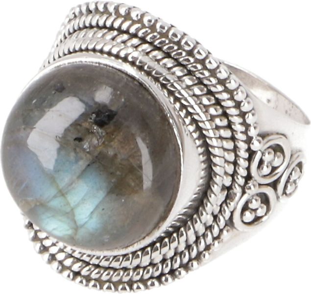Guru-Shop Silberring Boho Silberring, großer floraler günstig online kaufen
