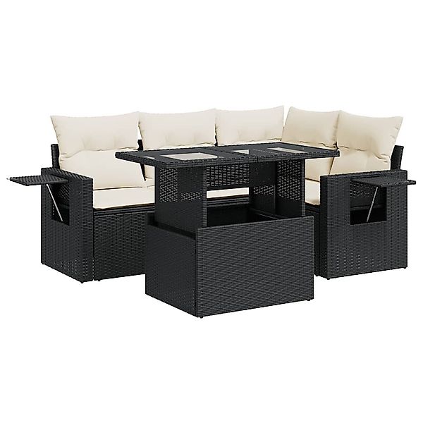vidaXL Gartenlounge-Set 5tlg. Garten-Sofagarnitur mit Kissen günstig online kaufen