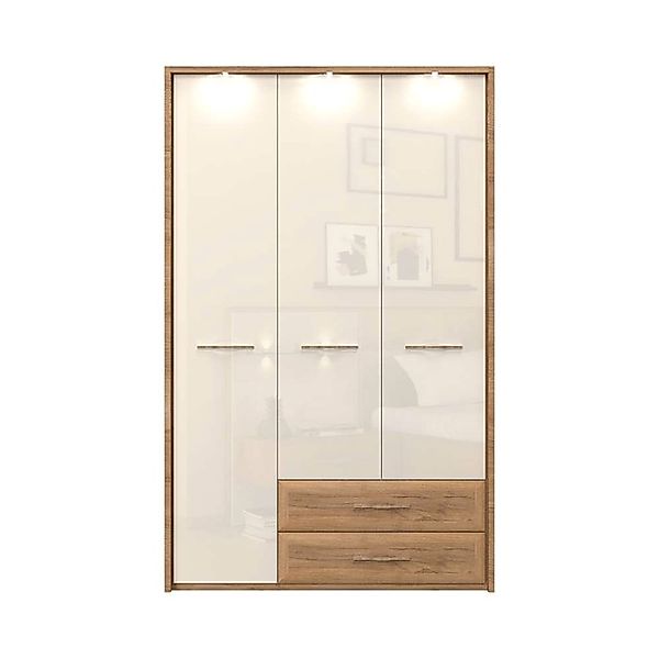 Home affaire Kleiderschrank »Gala, beige hochglänzend UV lackiert, kratzfes günstig online kaufen