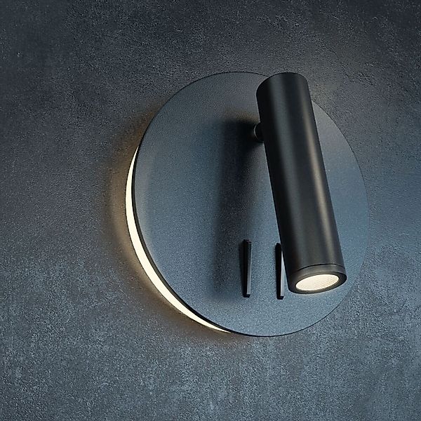 LED Wandleuchte los176 3000K 540lm in Schwarz günstig online kaufen