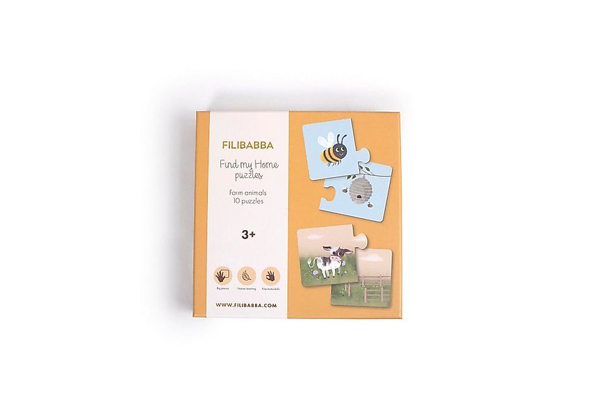 FILIBABBA Puzzle Filibabba Lernpuzzle – 5 Motive: Zählen, Tiere, Wohnen & Z günstig online kaufen