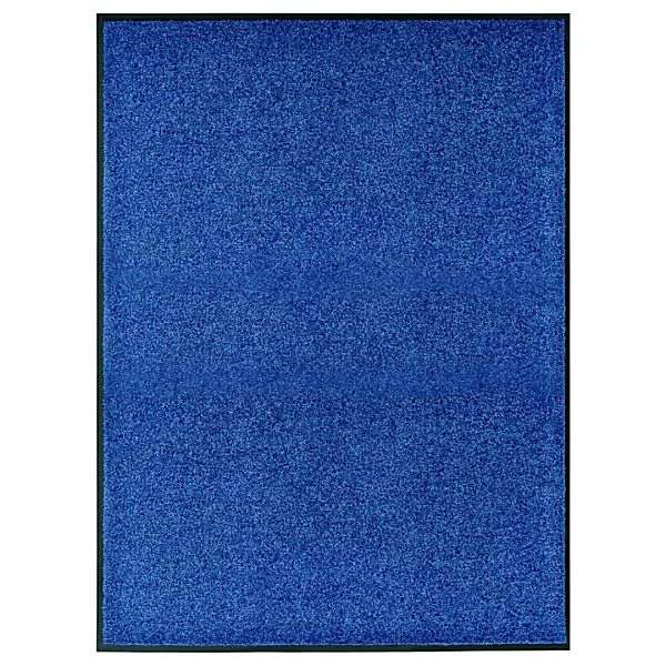 Fußmatte Waschbar Blau 90x120 Cm günstig online kaufen