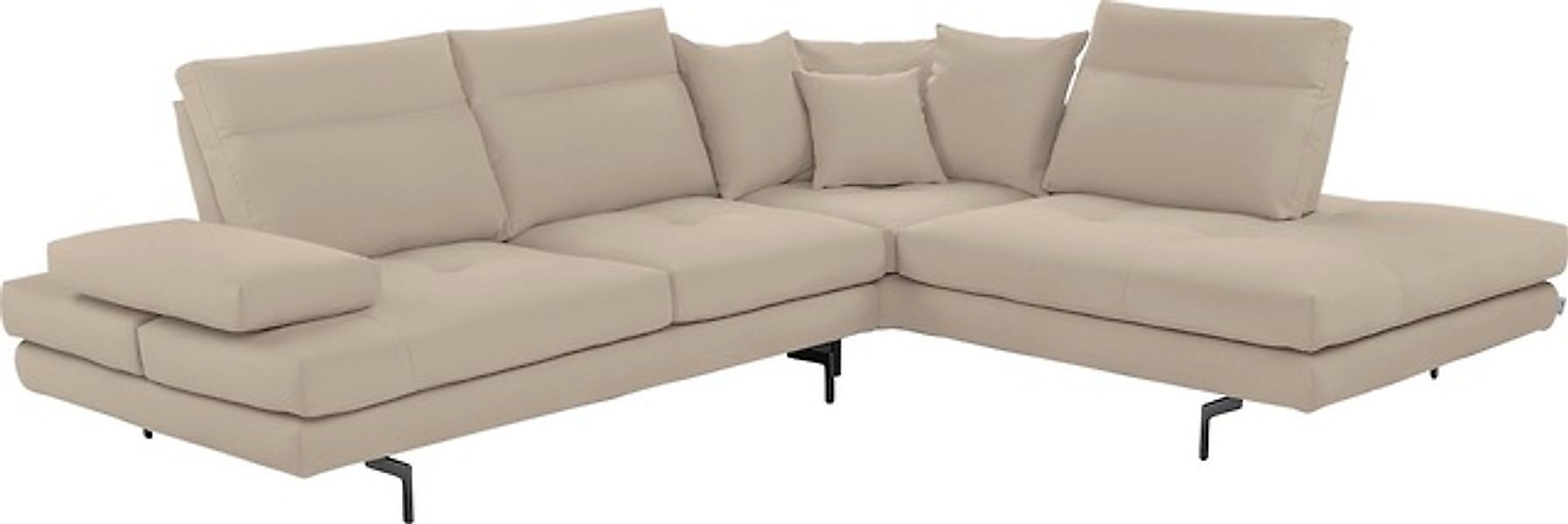 CALIA ITALIA Ecksofa »Toby Wing, Komfortsofa mit Sitzkomfort der Extraklass günstig online kaufen