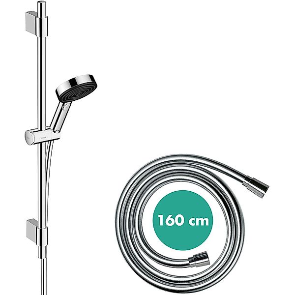 hansgrohe Brausegarnitur Pulsify Blend Varia Duschset mit Stange 72 cm Chro günstig online kaufen