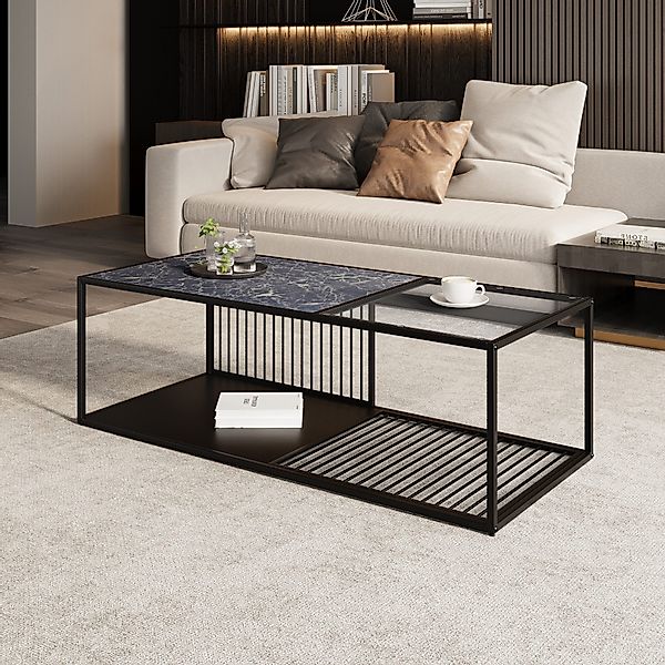 Merax Couchtisch (1-St), Schmiedeeiserner Couchtisch mit günstig online kaufen