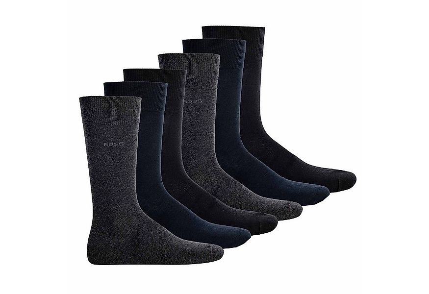 BOSS Kurzsocken Herren Socken 6er Pack Baumwollmischung (Packung, 6er Pack) günstig online kaufen