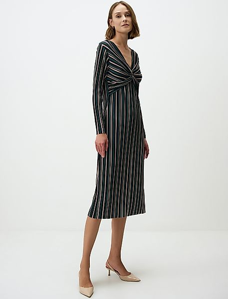 Jimmy Key Midikleid Gestreiftes Midikleid Mit günstig online kaufen