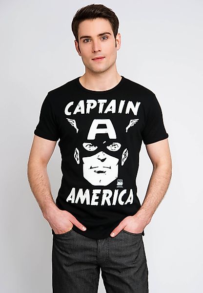 LOGOSHIRT T-Shirt "Captain America - Portrait", mit Captain America-Print günstig online kaufen