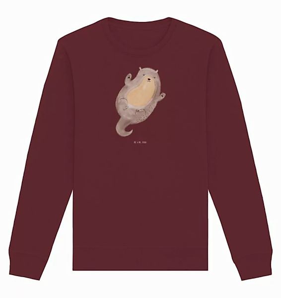 Mr. & Mrs. Panda Longpullover Größe XS Otter Umarmen - Burgundy - Geschenk, günstig online kaufen