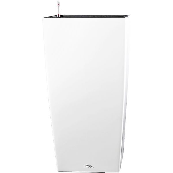 Pflanzwerk® Pflanzkübel Square 75 cm x 40 cm x 40 cm Shiny Weiß günstig online kaufen