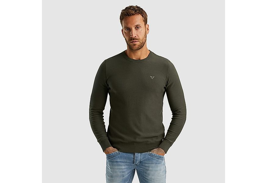 PME LEGEND Strickpullover mit Logostickerei günstig online kaufen