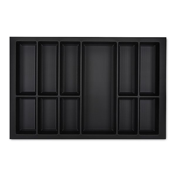 SOTECH Orga-Box VII Besteckeinsatz Schwarz 800 mm Höhe 50,5 mm mit Softtouc günstig online kaufen