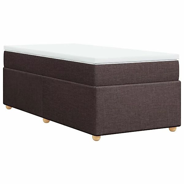 vidaXL Boxspringbett mit Matratze Dunkelbraun 80x200 cm Stoff2107203 günstig online kaufen