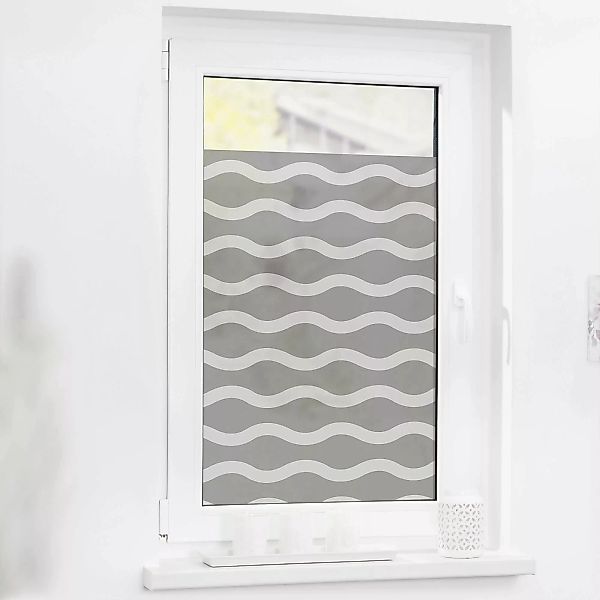 LICHTBLICK ORIGINAL Fensterfolie »Welle«, 1 St., blickdicht, strukturiertKl günstig online kaufen