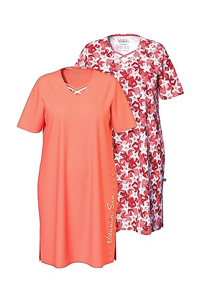Ulla Popken Bigshirt Bigshirts 2er-Pack Seesterne günstig online kaufen