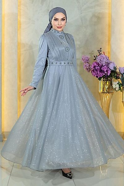 MODAMİHRAM Abendkleid ElbiseStein Detail Drapiert Pailletten Abendkleid günstig online kaufen