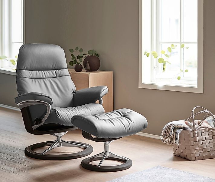 Stressless Fußhocker "Sunrise" mit Signature Base, Gestell Wenge günstig online kaufen
