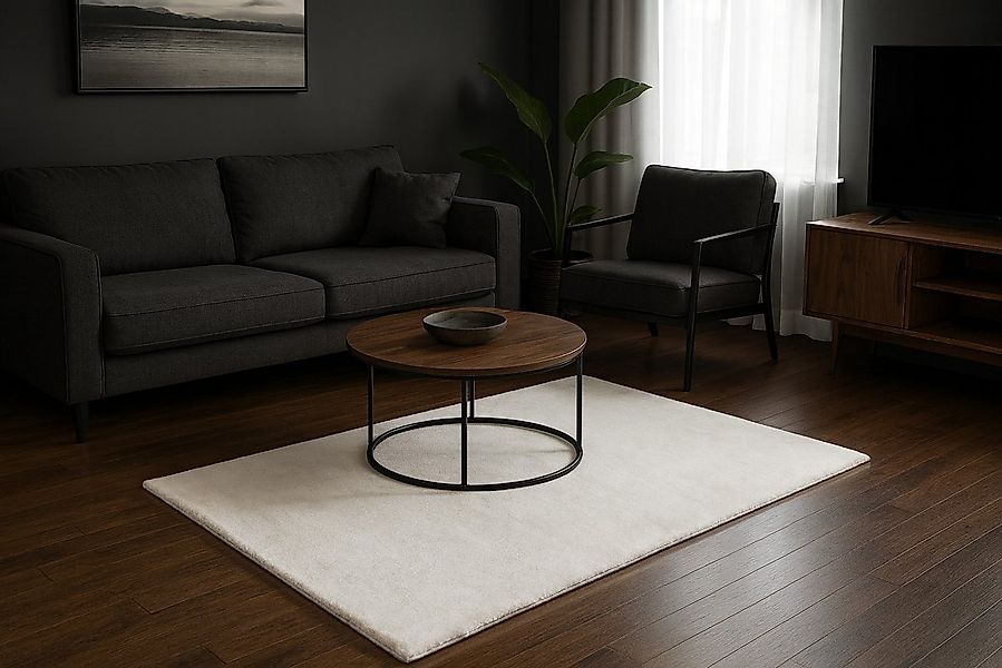 Vimoda Fellteppich Lisa, aus Mikrofaser rutschfeste und warme Oberfläche, H günstig online kaufen