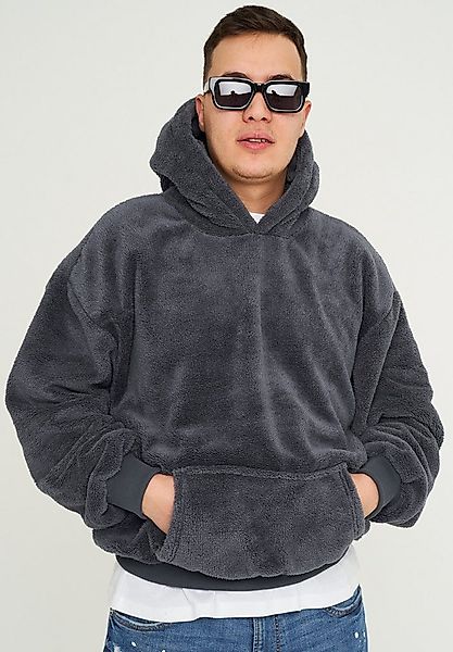 SOULSTAR Hoodie S2KELME Herren Oversize Kapuzenpullover Sweatshirt im Teddy günstig online kaufen