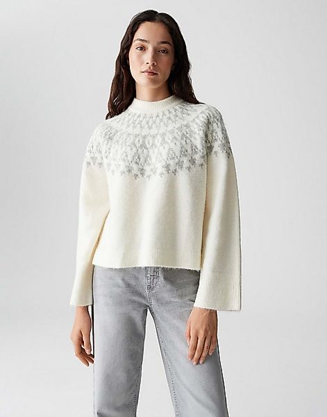 OPUS Strickpullover PORWAY Regular Fit mit Fair-Isle-Muster lockere Passfor günstig online kaufen