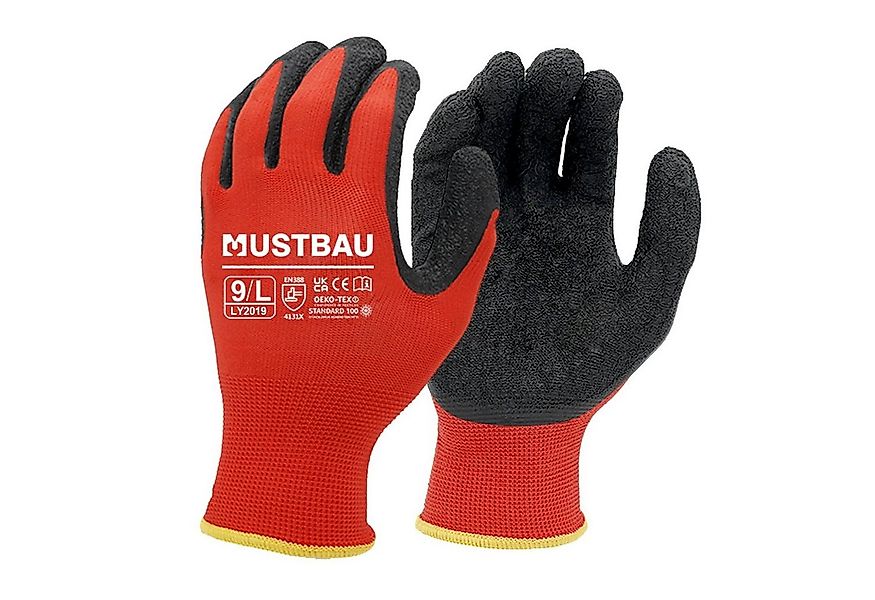 Mustbau Arbeitshandschuhe (6-St) Gartenhandschuhe Montagehandschuhe,12/6/3 günstig online kaufen