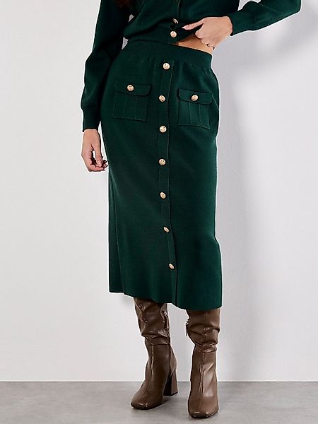 Apricot Strickrock Midirock mit aufgesetzten Taschen günstig online kaufen